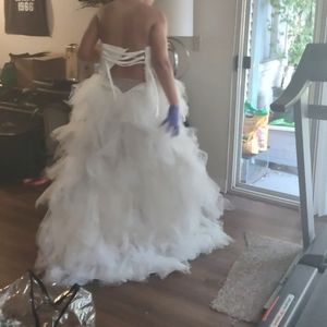 Feather Wedding/Prom Dress